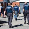 Police execute a search warrant