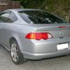 Silver Honda Integra, registration FJQ690