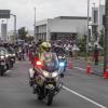 Marchers set off from Christchurch Police Station, led by White Ribbon motorcycle riders.
