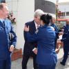 Wing 280 Patron, Simon Moore QC congratulates a new constable.