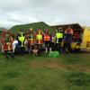 Combined team of Waikato Police and Land SAR gather on Mt Pirongia