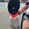 The sole of one of Mr Arber's shoes