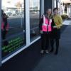 Natacha and Trissel (Director at Youth One Stop Shop -YOSS)
