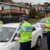 Waitemata's newest Police Constables carry out a checkpoint for Operation Vapour