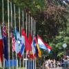 Flags at half-mast