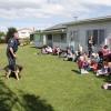 Dog Handler, Senior Constable Christian Hogan and Police puppy Jed entertain the crowd