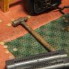 A hammer recovered at the scene of last night's robbery