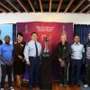 Representatives from FIFA, NZ Football, Wellington City Council, New Zealand Federation of Multicultural Councils and NZ Police 