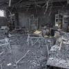 The gutted classroom at Irongate Primary School.