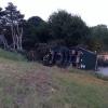 SH1 Ashley River truck crash scene
