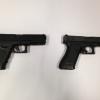 Can you tell which one is real?? The gun on the right is real, the gun on the left is a fake