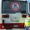 Thames Sergeant Jim Corbett keeps an eye on the speed limit around school buses