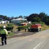 scene of scrub fire near cust