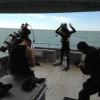 NZ Police divers kit up ready to search for missing diver