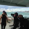 NZ Police divers prepare to start the search for missing diver