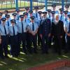 Members of Wing 289 with the current Commissioner Mike Bush and their Wing Patron, Former Commissioner Peter Marshall.
