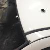 The bullet hole left in one victim's vehicle following the Kihikihi robbery