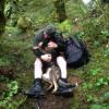 Thames and Constable Mike Wakefield reunited in a clearing on High Ridge