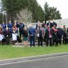 Fiji Police and Customs dogs and handlers with official party 