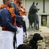 Fiji Police with their dogs at the NZ Police dog school in Trentham 