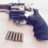 A loaded gun which was found with a quantity of methamphetamine