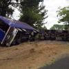 The scene of this morning's crash