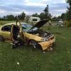 Police credit seatbelts for saving the occupants of this car from serious injuries