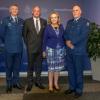 Minister of Police Judith Collins with Commissioner Mike Bush, Sen Const Errol Van de Ven and Inspector John Walker