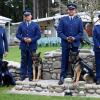 NZ Police winners with their dogs. 