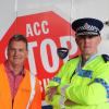 Supt Steve Greally and Harry Wilson NZTA