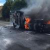 The scene of the crash