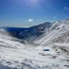 Weather conditions had improved dramatically as the rescue helicopter landed today.