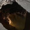A large hole has formed at the southbound lane of Oropi Rd.