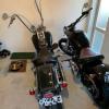 A motorbike seized in today's operation