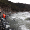 LandSAR team prepare to cross the river