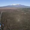 Aerial view of Rangipo Intake Road during last week's Police search