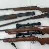 Firearms recovered from the search warrant