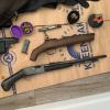 Firearms found during a search warrant. 