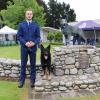 Josh Van Der Kwaak and patrol dog Caesar at graduation in December last year