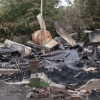 The farmhouse at 290 Whatatutu Road, destroyed by fire on 25 January 2013.