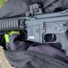 One of the firearms located during a search warrant
