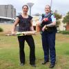 Charne Nel (left) and Constable Wheturangi Campbell