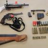 Firearms and ammunition seized today