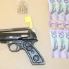 Firearm and cash located
