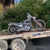 A Harley Davidson has been recovered from the address