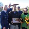 Supt Jeanette Park, A/C Sandy Venables, Des Ratima, A/C Tania Kura and Des’ wife Evelyn
