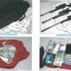 Seized items including firearms and cash