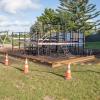 The burnt playground at Merivale School.