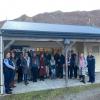 Police and community volunteers at the reopening of the Arrowtown Police Station on 30 May 2022 