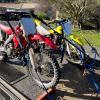 Two of the impounded dirt bikes